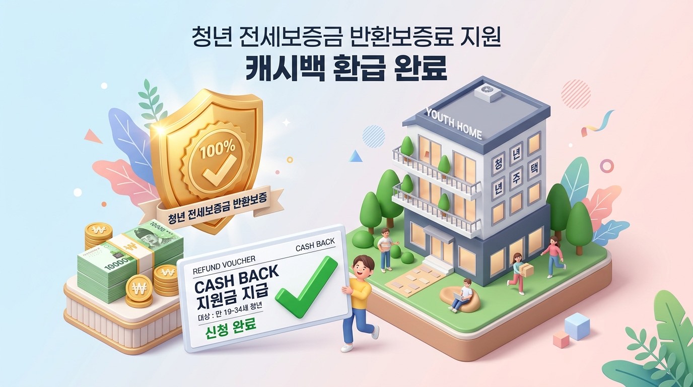 2026 전세보증보험료 지원금 환급 계산기 | 청년·신혼부부 최대 30만원 현금 환급