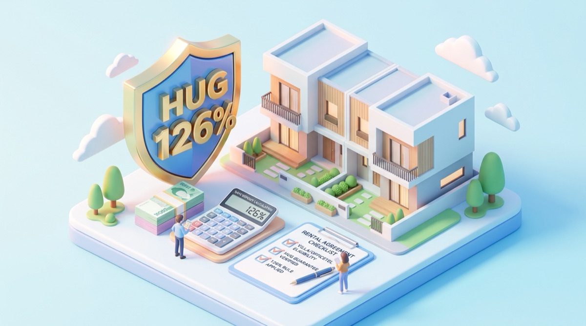 2026 빌라·오피스텔 HUG 126% 전세금 계산기 | 공시가격 기준 보증보험 한도 역산